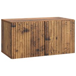 Dulap TV suspendat de perete, lemn vechi, 59,5 x 31 x 30 cm, 2 usi