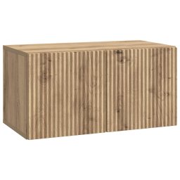 Dulap TV suspendat de perete, stejar artizanal, 59,5 x 31 x 30 cm