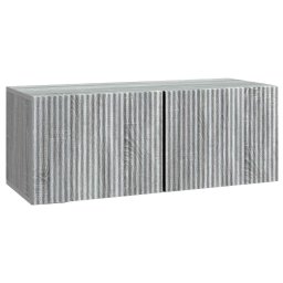 Dulap TV suspendat gri Sonoma, 78,5 x 31 x 30 cm, 2 usi