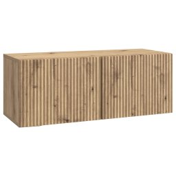 Dulap TV suspendat de perete, stejar artizanal, 78,5 x 31 x 30 cm
