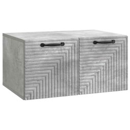 Dulap TV suspendat pentru living, gri beton, 59,5 x 41 x 30 cm