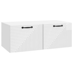 Dulap TV suspendat alb lucios, 78,5 x 41 x 30 cm, 2 usi