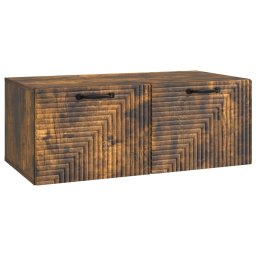 Dulap TV suspendat de perete, stejar fumuriu, 78,5 x 41 x 30 cm