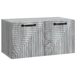Dulap TV suspendat gri Sonoma 59,5 x 31 x 30 cm, 2 usi