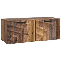 Dulap TV suspendat cu 2 usi, lemn vechi, 78,5 x 31 x 30 cm
