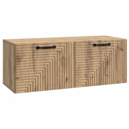 Dulap TV suspendat pentru living, stejar artizanal, 78,5 x 31 x 30 cm