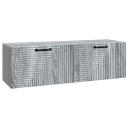 Dulap TV suspendat gri Sonoma, 98 x 31 x 30 cm, 2 usi, vidaXL