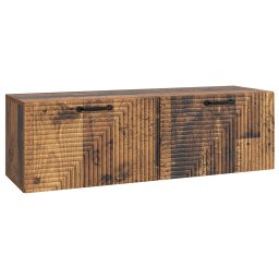 Dulap TV suspendat de perete, lemn vechi, 98 x 31 x 30 cm