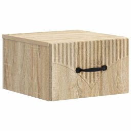 Dulap de noapte suspendat, stejar Sonoma, 34,5x33x20 cm, cu sertar
