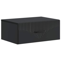 Noptiera suspendata cu sertar, neagra, 49 x 34,5 x 20 cm, vidaXL