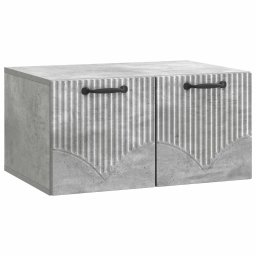 Dulap TV suspendat de perete, gri beton, 59,5 x 41 x 30 cm