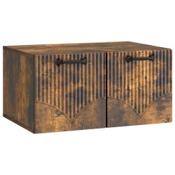 Dulap TV suspendat de perete, stejar fumuriu, 59,5 x 41 x 30 cm