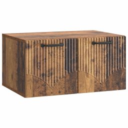 Dulap TV suspendat de perete, lemn vechi, 59,5 x 41 x 30 cm