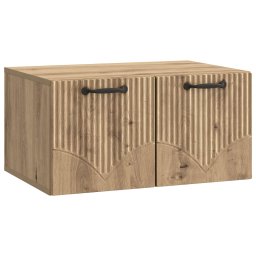 Dulap TV suspendat de perete, stejar artizanal, 59,5 x 41 x 30 cm