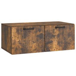 Comoda TV suspendata de perete, stejar fumuriu, 78,5 x 41 x 30 cm