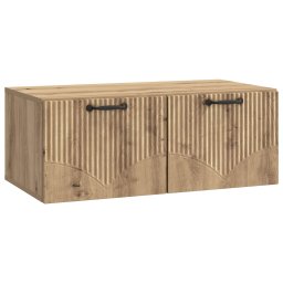 Comoda TV suspendata de perete, stejar artizanal, 78,5 x 41 x 30 cm