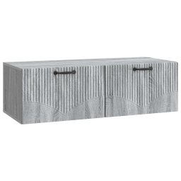 Comoda TV suspendata de perete gri Sonoma, 98 x 41 x 30 cm