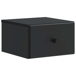 Noptiera suspendata cu sertar, neagra, 34,5 x 33 x 20 cm, vidaXL