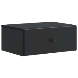 Noptiera suspendata cu sertar, neagra, 49 x 34,5 x 20 cm, vidaXL
