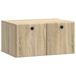Dulap TV suspendat cu 2 usi, stejar sonoma, 59,5 x 41 x 30 cm