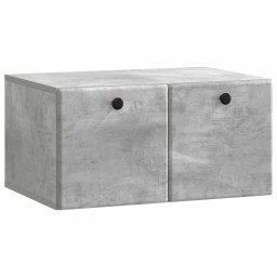 Dulap TV suspendat gri beton, 59,5 x 41 x 30 cm, 2 usi, vidaXL