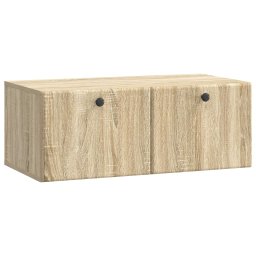 Dulap TV suspendat cu 2 usi, stejar sonoma, 78,5 x 41 x 30 cm