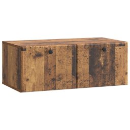 Dulap TV suspendat din lemn vechi, 78,5 x 41 x 30 cm, 2 usi