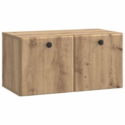 Dulap TV suspendat de perete stejar artizanal 59,5 x 31 x 30 cm