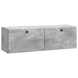 Dulap TV suspendat de perete, gri beton, 98 x 31 x 30 cm