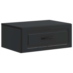 Noptiera suspendata cu sertar, neagra, 49 x 34,5 x 20 cm, vidaXL