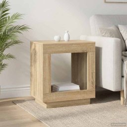 Masa laterala Stejar Sonoma 60 x 40 x 65 cm Lemn prelucrat GartenMobel Dekor