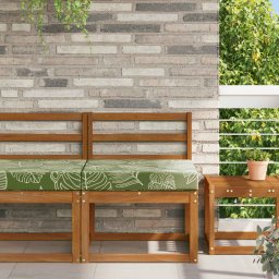 Perna pentru canapea de exterior Design cu frunze Poliester GartenMobel Dekor
