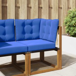 Perna pentru canapea de exterior 3 pcs Turcoaz Poliester GartenMobel Dekor