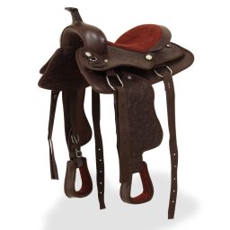 Sa Western, capastru & pieptar, piele naturala, 12", maro GartenMobel Dekor
