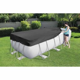 Prelata pentru piscina Bestway Flowclear 404 x 201 cm, antracit