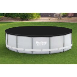 Prelata pentru piscina Bestway Flowclear 396 cm, PVC, neagra
