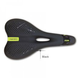 Sa bicicleta MTB ergonomica DDK 390MF cu memory foam, negru-galben