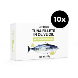 GymBeam Fileuri de ton în ulei de măsline 10 x 110 g