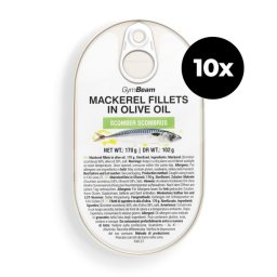 GymBeam File de macrou în ulei de măsline 10 x 170 g