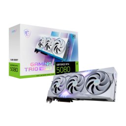 Placa video GeForce RTX 5080 16G Gaming Trio OC White, 16GB GDDR7