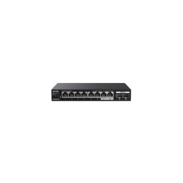 Switch TEM2010X, 8+2, Negru