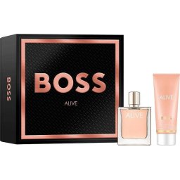Set Hugo Boss Alive, EDP 50 ml + balsam corp 75 ml, cadou damă lux