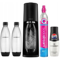 Aparate de preparare sifon Saturator Sodastream Terra + 2 sticle + butelie + Sirop Pepsi Max