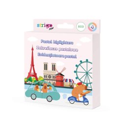 Set 4 textmarkere Pastel Strigo, Seria Capybara