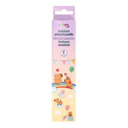 Set 4 creioane Strigo Rainbow multicolor, Seria Capybara