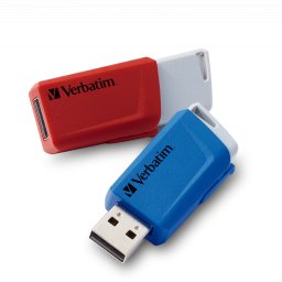 MEMORIE USB VERBATIM StoreNClick 2X32GB USB 3.0 ROSU/NEGRU 49308 (TIMBRU VERDE 0.03 LEI)
