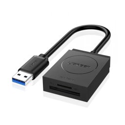 CARD READER extern Ugreen, CR127 interfata USB 3.0, citeste/scrie: SD, microSD viteza pana la 5Gbps, ABS, negru 20250 (timbru verde 0.03 lei) - 6957303822508