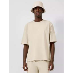 Q/S by s.Oliver Tricou barbati din jerseu, Loose Fit, Crem (SELECTATI MARIMEA: L)