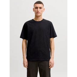 Jack & Jones Tricou basic barbati, Noos, Regular fit, Negru (SELECTATI MARIMEA: S)