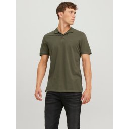 Jack & Jones Tricou polo Basic, Slim Fit, din bumbac, Olive (SELECTATI MARIMEA: XL)